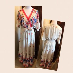 Figueroa and Flower Floral Maxi Dress